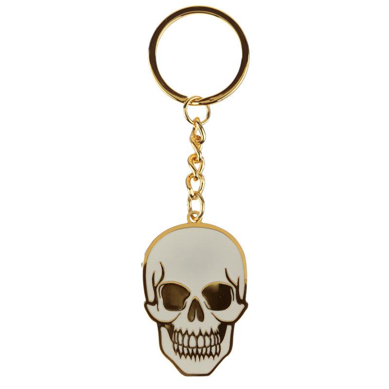 Skull Enamel Keyring