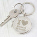Personalised I Heart Photo Locket Keyring - Myhappymoments.co.uk