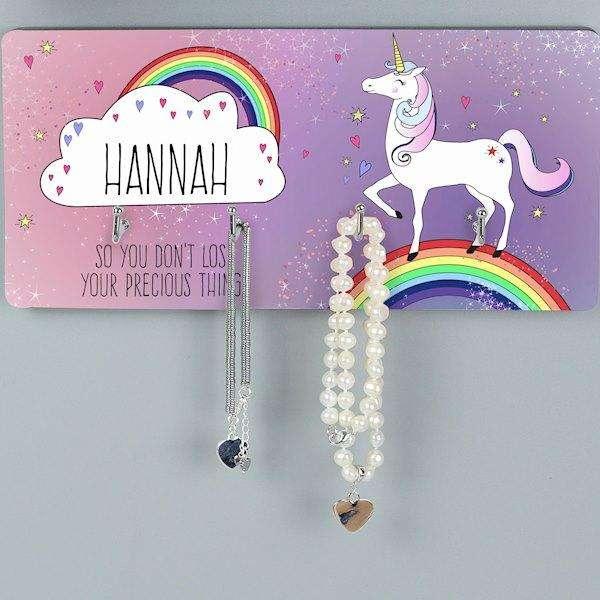 Personalised Unicorn Wall Hooks - Myhappymoments.co.uk