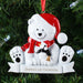 Personalised Polar Bear Resin Christmas Tree Decoration - Myhappymoments.co.uk