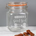 Personalised Good Girl Pet Treats Glass Kilner Jar - Cat or Dog 