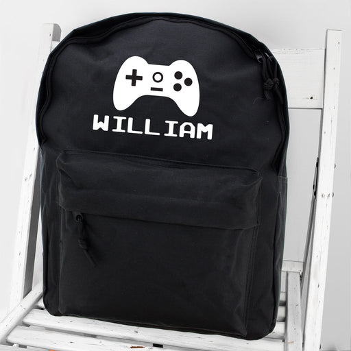 Personaliser Gaming Black Backpack