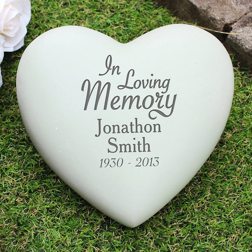 Personalised In Loving Memory Heart Memorial - Myhappymoments.co.uk