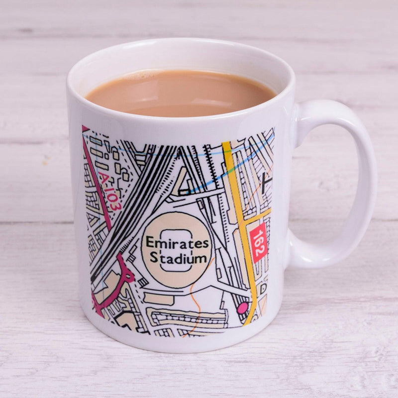 Football Stadium Map Mug