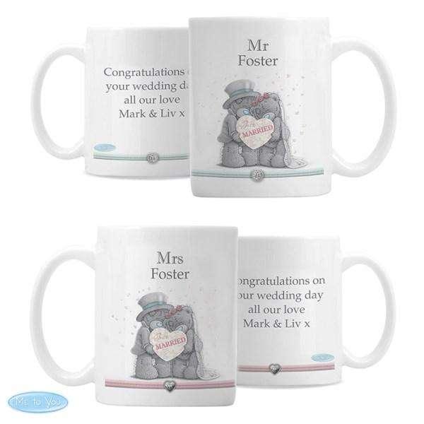 Personalised Me To You Wedding Couple Mug Set - Myhappymoments.co.uk