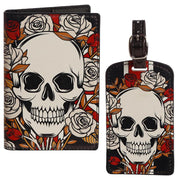Skulls & Roses Luggage Tag and Passport Cover Set