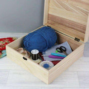 Personalised Floral Large Wooden Keepsake Box - Myhappymoments.co.uk