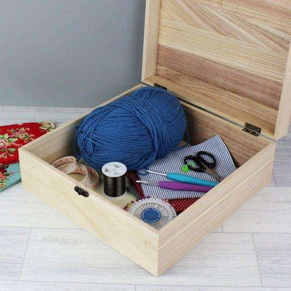 Personalised Floral Large Wooden Keepsake Box - Myhappymoments.co.uk