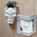 Ceramic Skull Garden Wall Planter Plant Pot