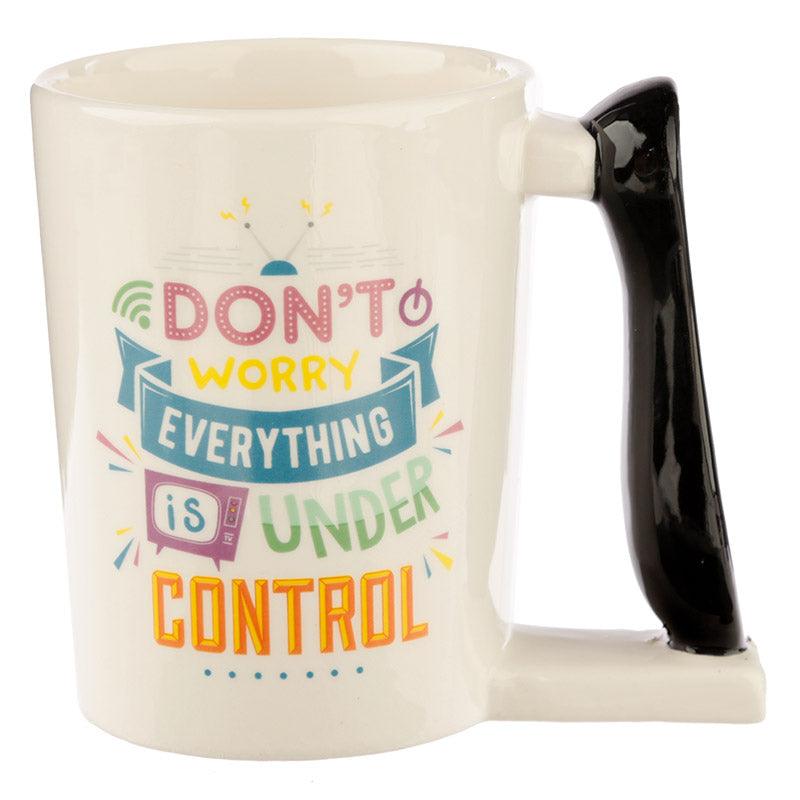 TV Remote Control Shaped Handle Mug