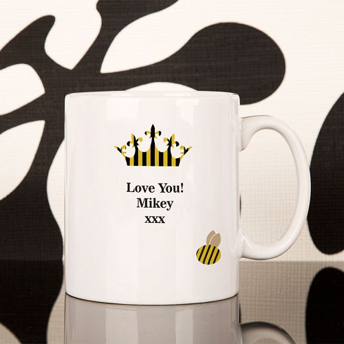 Personalised Queen Bee Mug - Myhappymoments.co.uk
