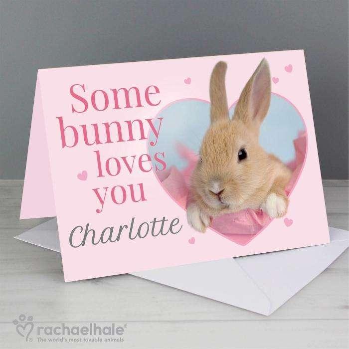 Personalised Rachael Hale 'Some Bunny' Card - Myhappymoments.co.uk