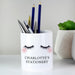 Personalised Eyelashes Porcelain Storage Bucket Or Pot - Myhappymoments.co.uk