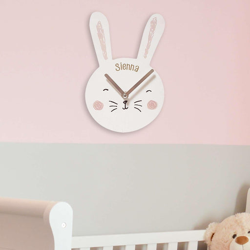 Personalised Bunny Clock - Myhappymoments.co.uk