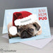 Personalised Rachael Hale Christmas Bah Hum Pug Card - Myhappymoments.co.uk