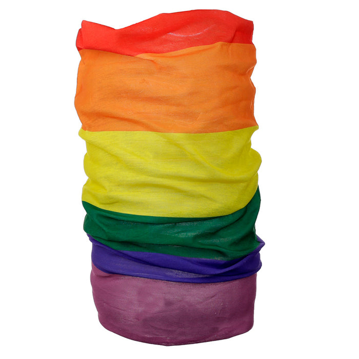 Rainbow Neck Scarf Bandana Face Covering