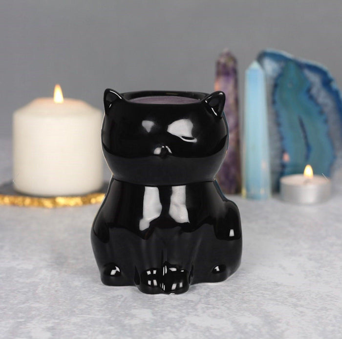 Black Cat Shaped Oil & Wax Melt Burner