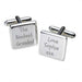 Personalised The Bestest Grandad Engraved Cufflinks - Myhappymoments.co.uk