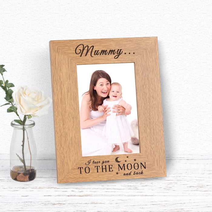 Personalised I Love You To The Moon And Back Photo Frame