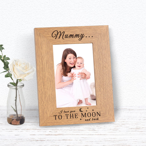 Personalised I Love You To The Moon And Back Photo Frame - Myhappymoments.co.uk