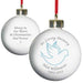 Personalised In Loving Memory Blue Dove Bauble - Myhappymoments.co.uk