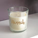 Personalised Gold Name Scented Jar Candle - Myhappymoments.co.uk