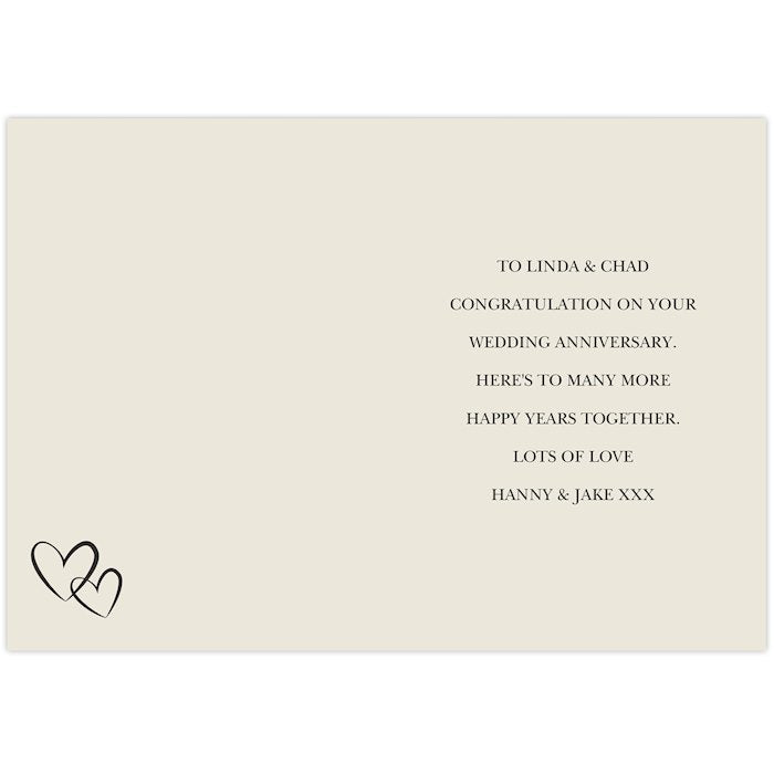 Personalised Love Laughter And Life Together Anniversary Card