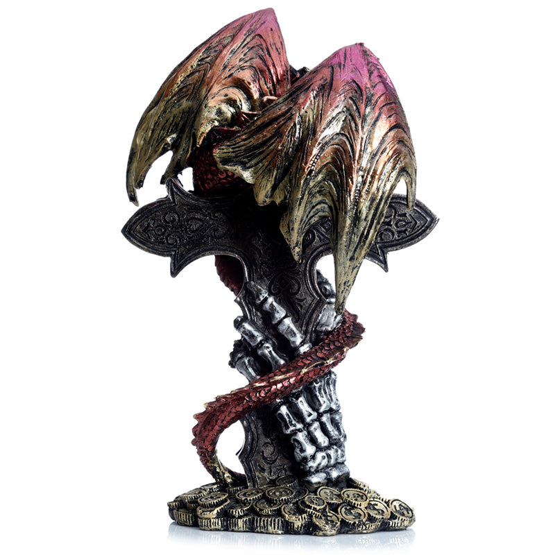 Dark Legends Celtic Cross Treasure Guardian Dragon