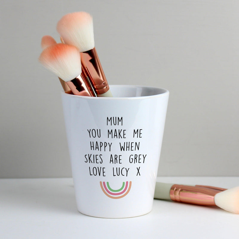 Personalised Rainbow Plant Pot