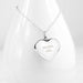 Personalised 925 Sterling Silver Heart Necklace