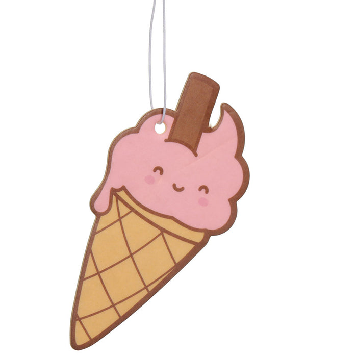 Strawberry Scented Kawaii Ice Cream Car Air Freshener