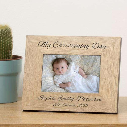 Personalised My Christening Day Photo Frame 6x4 - Myhappymoments.co.uk