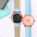 Personalised Ladies Architect Coral Watch With Light Blue Strap