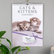 Personalised A4 Cats & Kittens Calendar 2024
