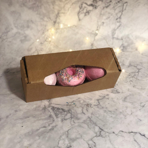 Mixed Gift Pack- Donut & Gemstone Pink Bathbomb Set