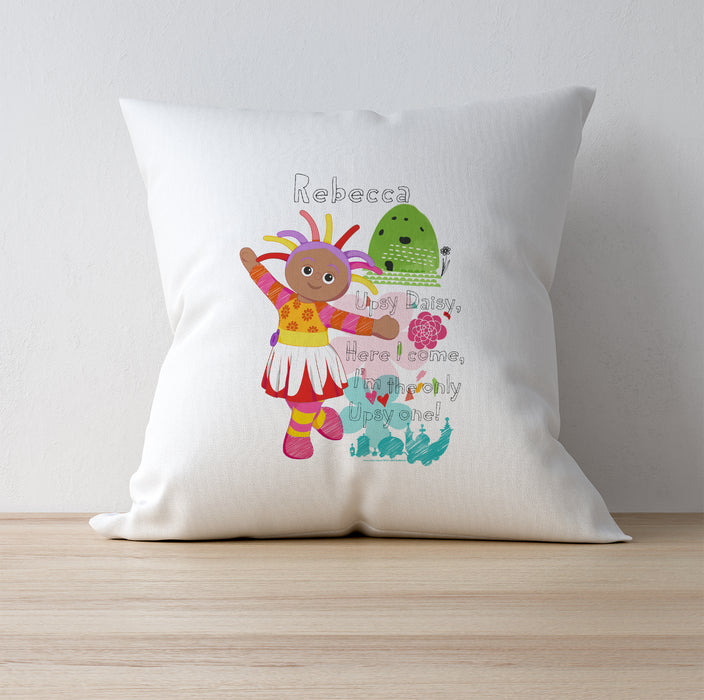 Personalised In The Night Garden Upsy Daisy Cushion - Myhappymoments.co.uk