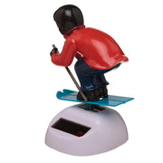 Skier Solar Powered Dashboard Toy