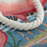 Pink Flamingo Rope Handle Beach Tote Bag - Myhappymoments.co.uk