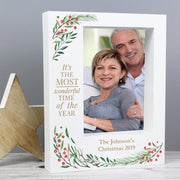 Personalised Wonderful Time of The Year Christmas Box Photo Frame 7x5
