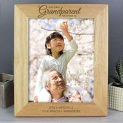Personalised 8x10 ' The Best Grandparent' Wooden Frame - Myhappymoments.co.uk