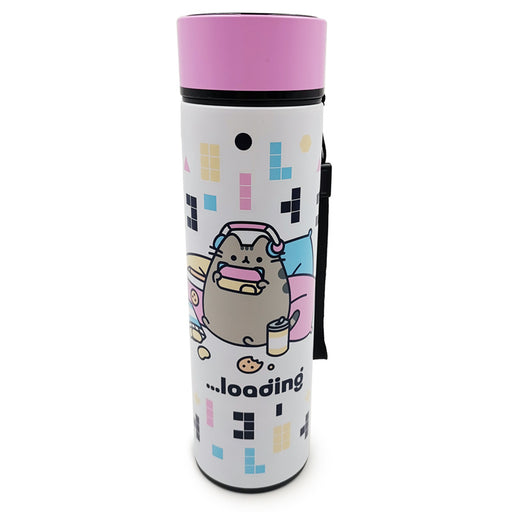 Pusheen Cat Gaming Reusable Thermal Insulated Bottle Digital Thermometer