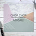 Personalised Geometric Glass Chopping Board Worktop Saver - Myhappymoments.co.uk