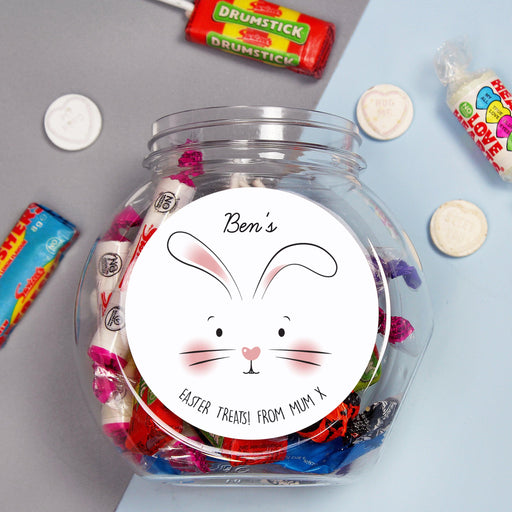 Personalised Bunny Easter Sweets Jar