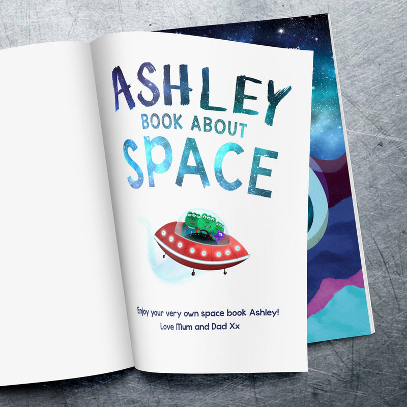 Personalised My Book About Space - Myhappymoments.co.uk
