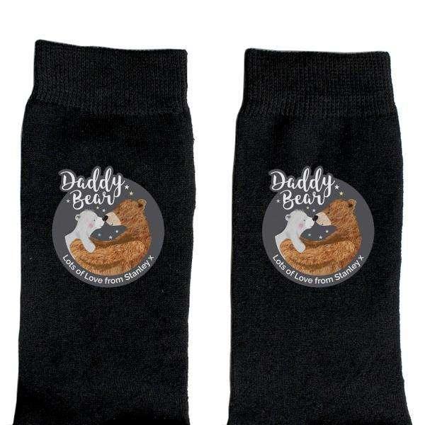 Personalised Daddy Bear Men's Socks - Myhappymoments.co.uk