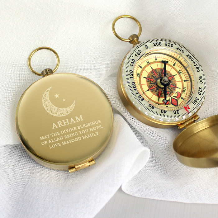 Personalised Eid & Ramadan Keepsake Compass