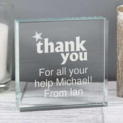 Personalised Thank you Large Crystal Token - Myhappymoments.co.uk