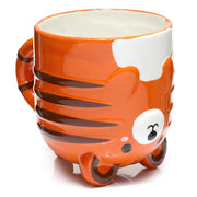 Novelty Upside Down Ceramic Tiger Mug