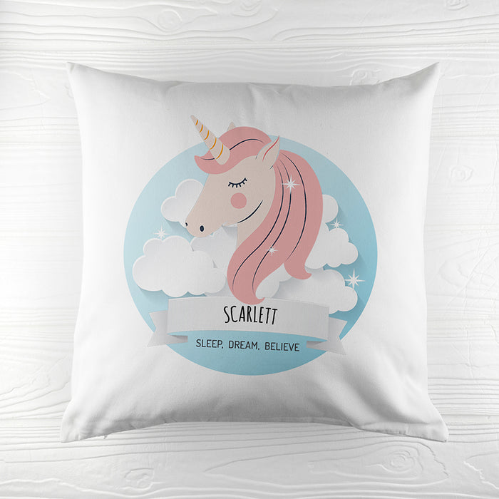 Personalised Unicorn Sweet Dreams Cushion Cover - Myhappymoments.co.uk