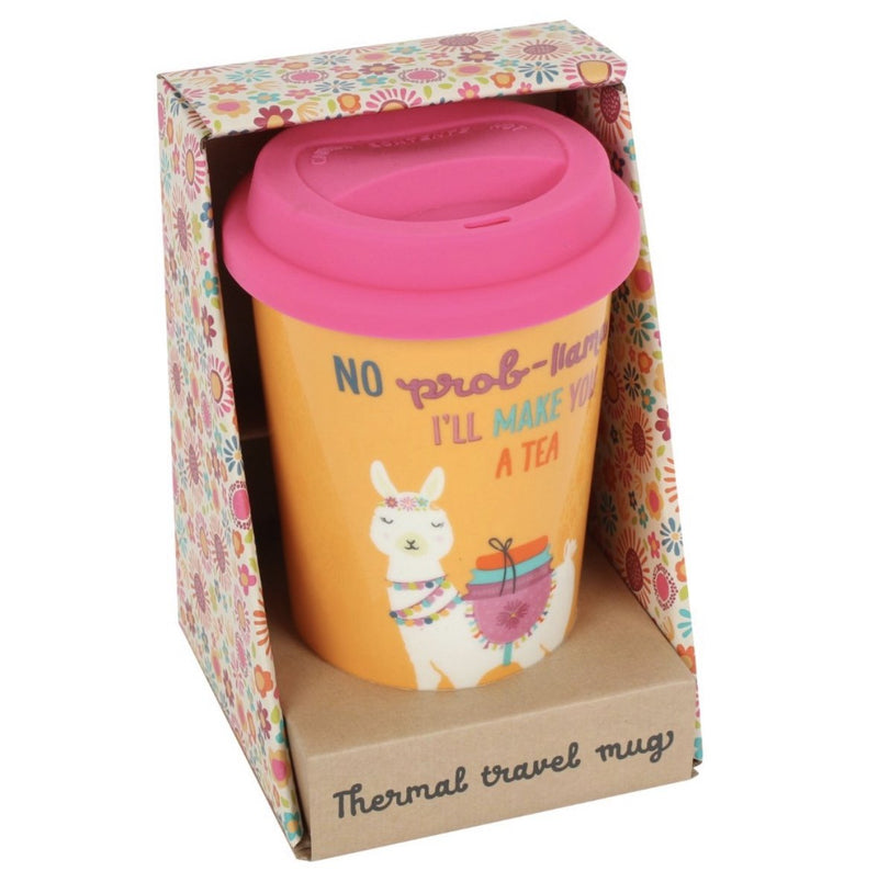 Llama Thermal Travel Mug